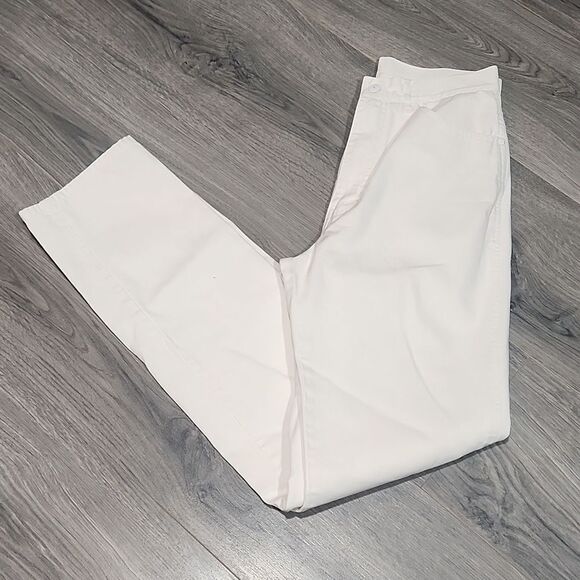 EUC White Vintage Brittania Straight Leg Jeans - Picture 1 of 8